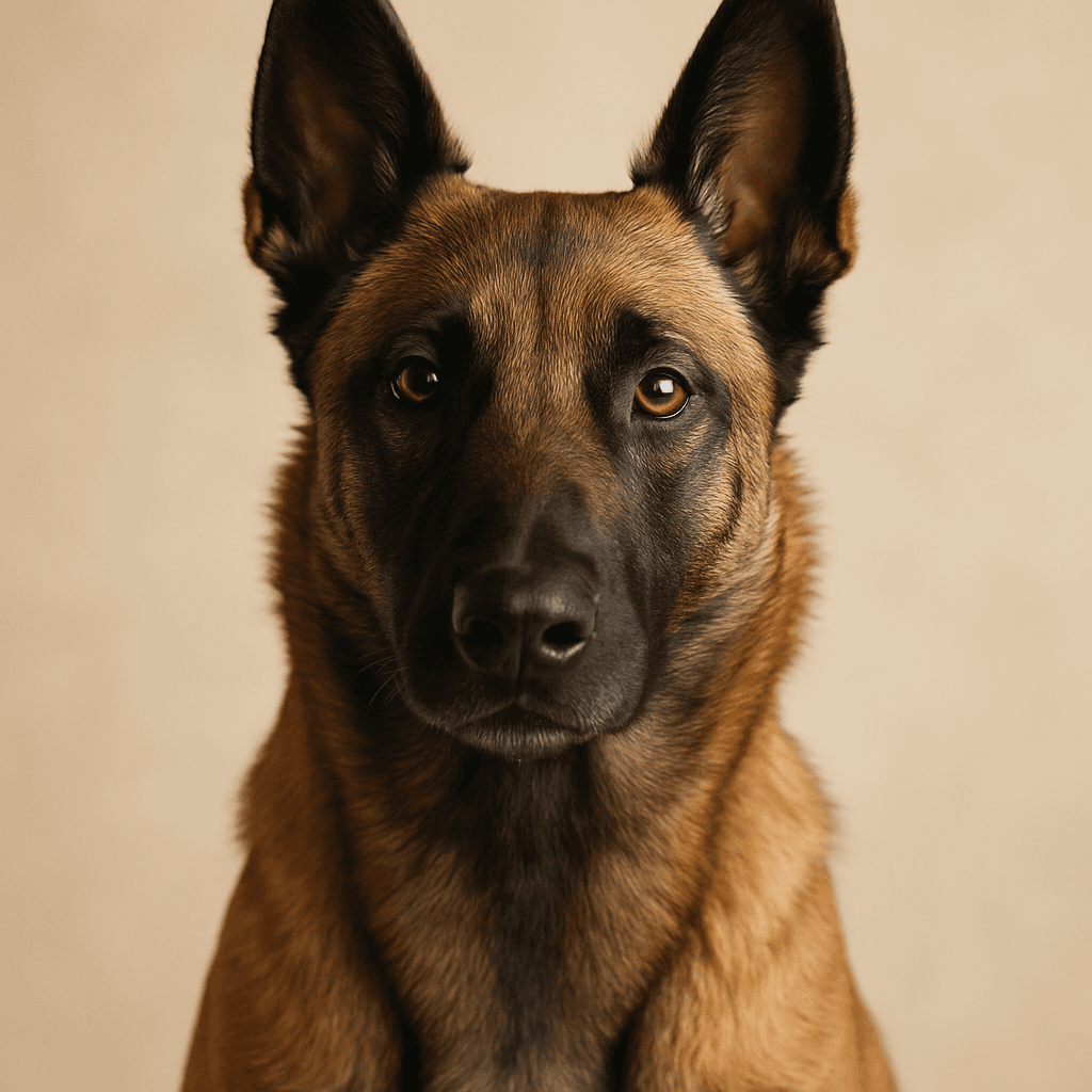 Belgian Shepherd Dog (Malinois) front view