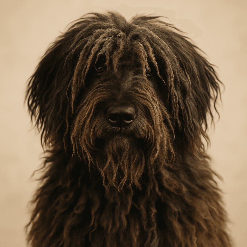 Bergamasco Shepherd front view