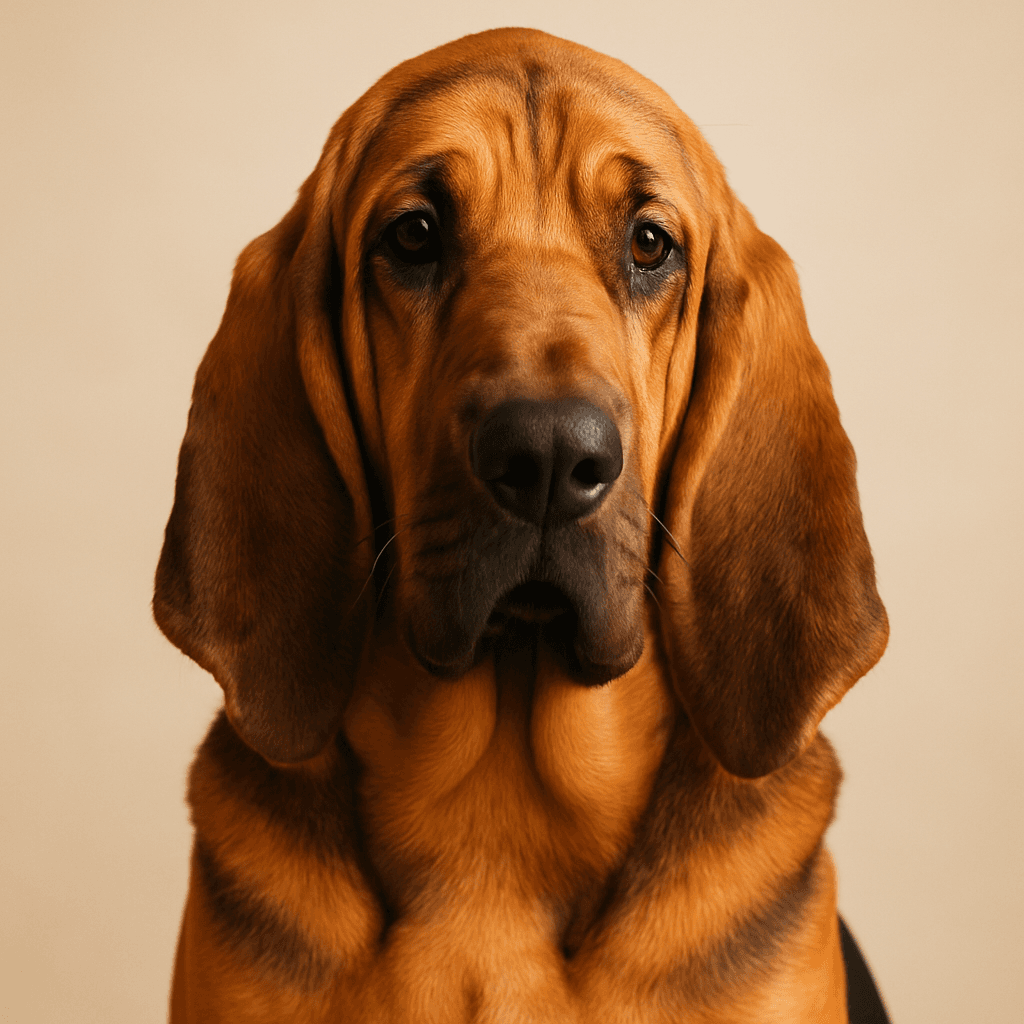 Bloodhound front view