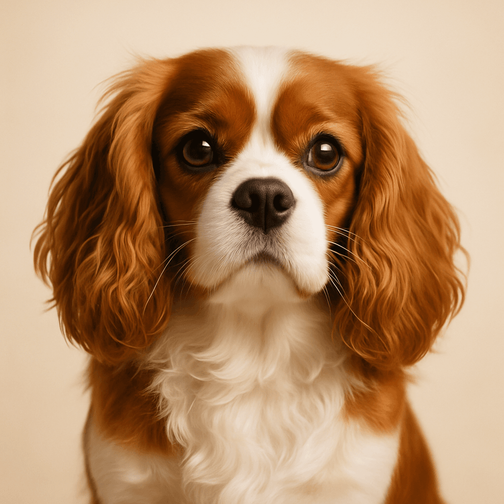 Cavalier King Charles Spaniel front view
