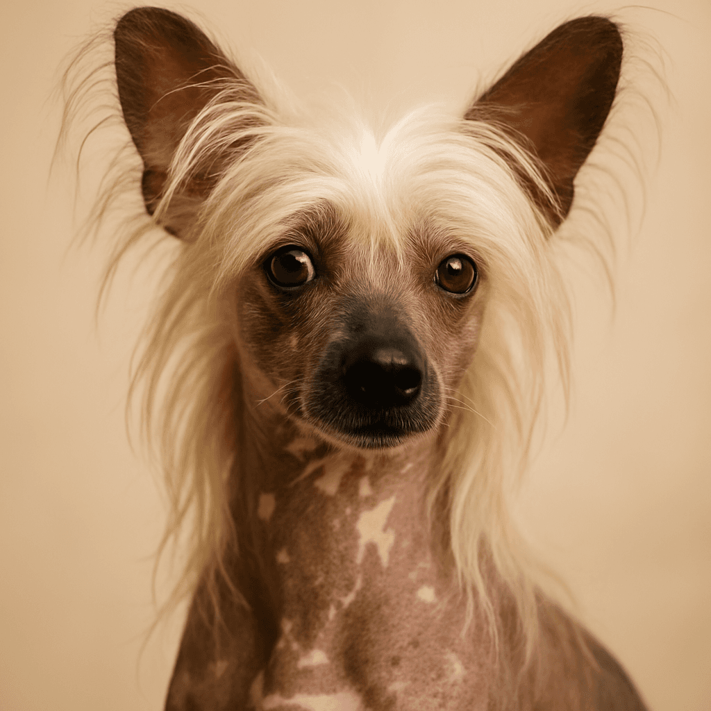 Chinese Crested front view