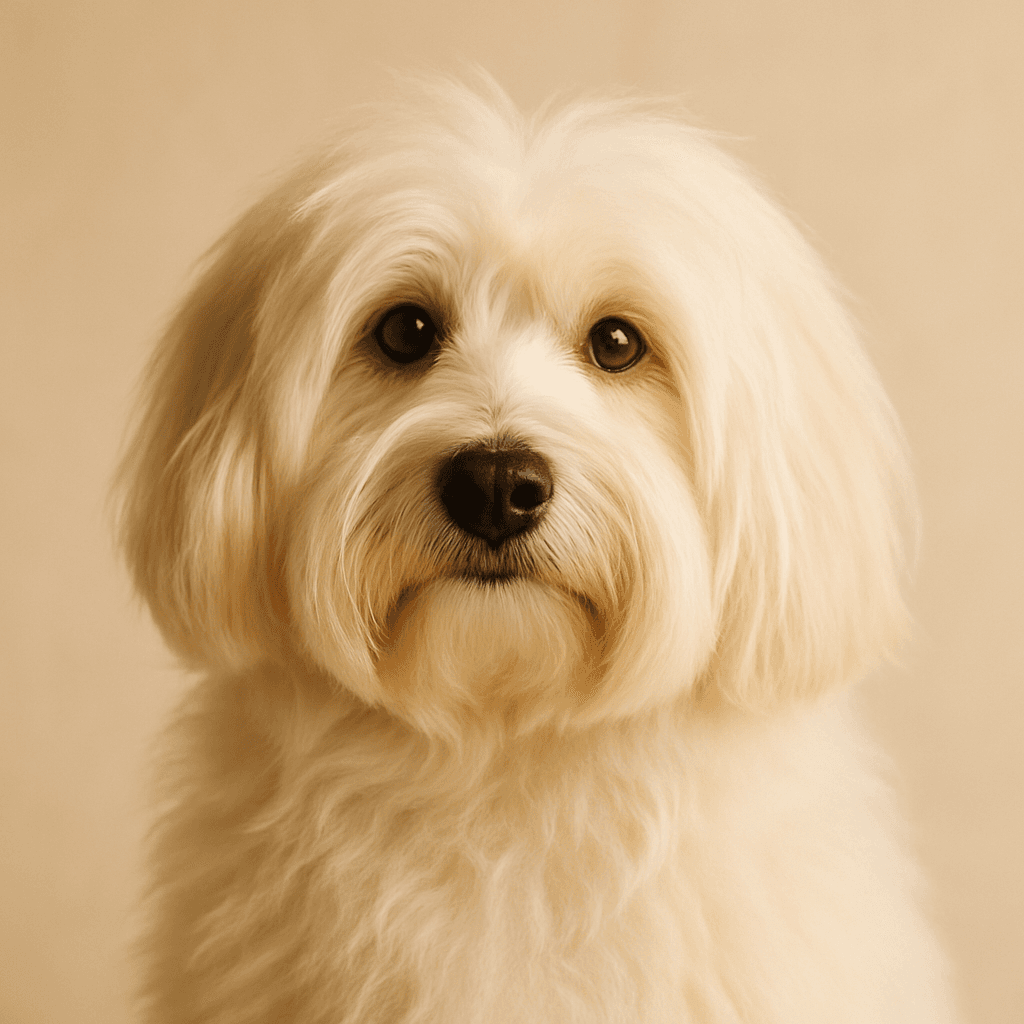 Coton de Tulear front view