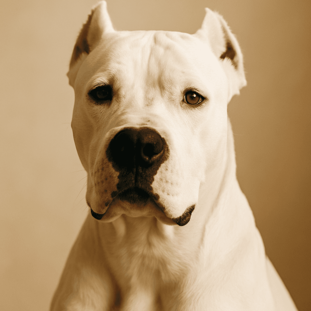 Dogo Argentino front view