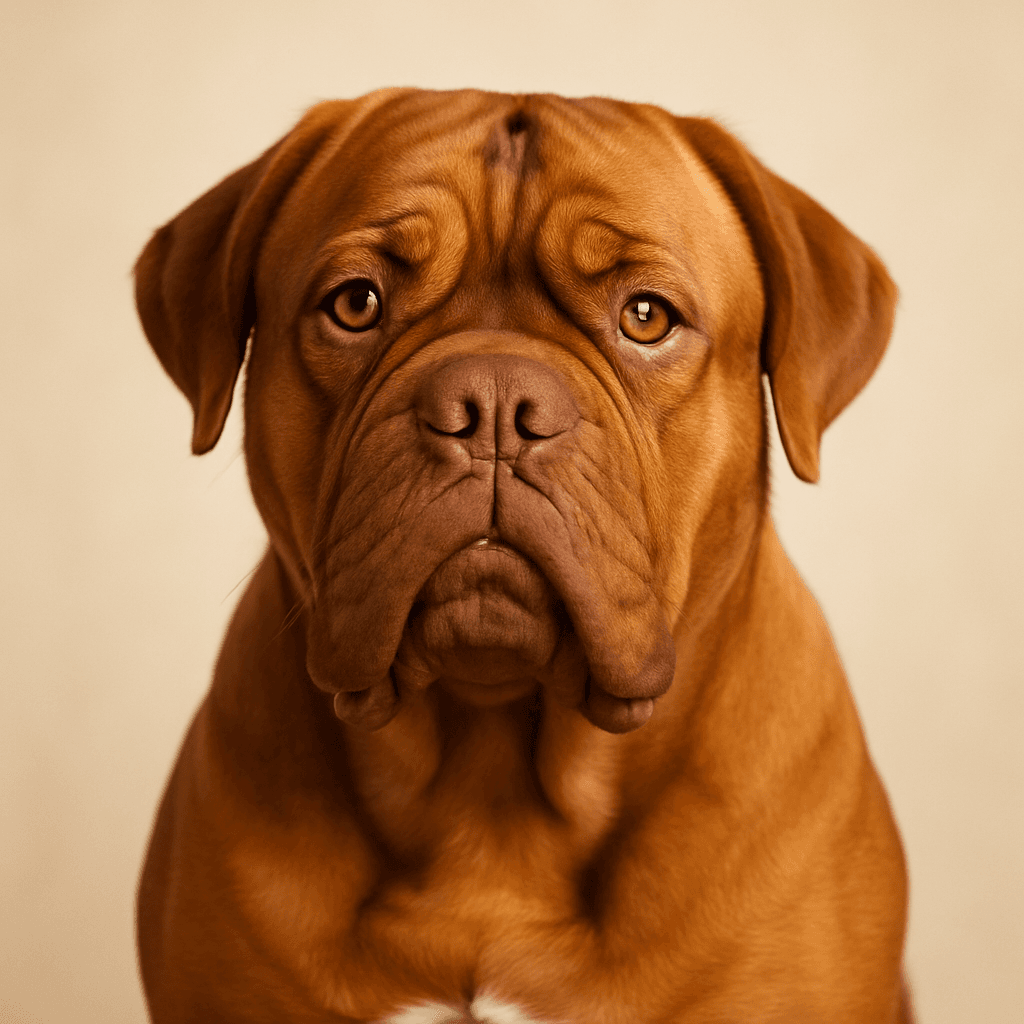 Dogue de Bordeaux front view