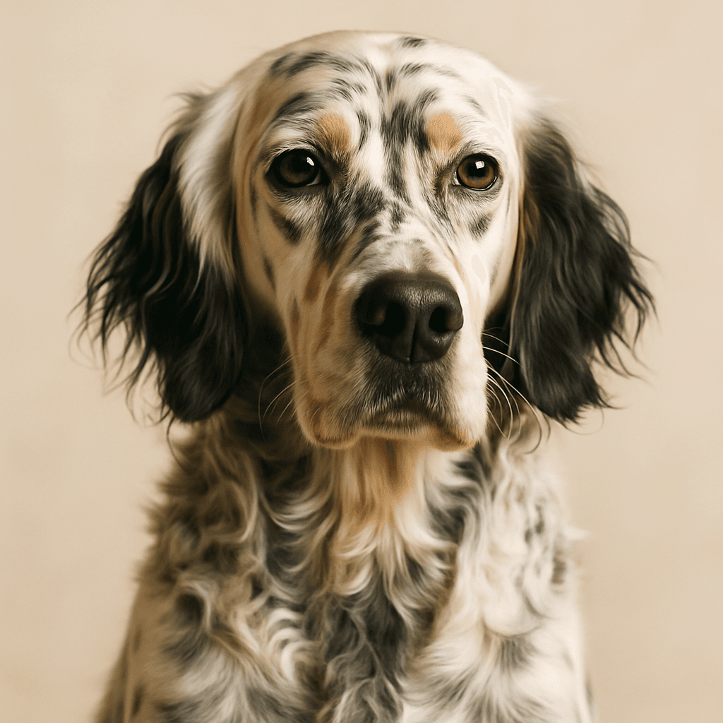 English Setter front view