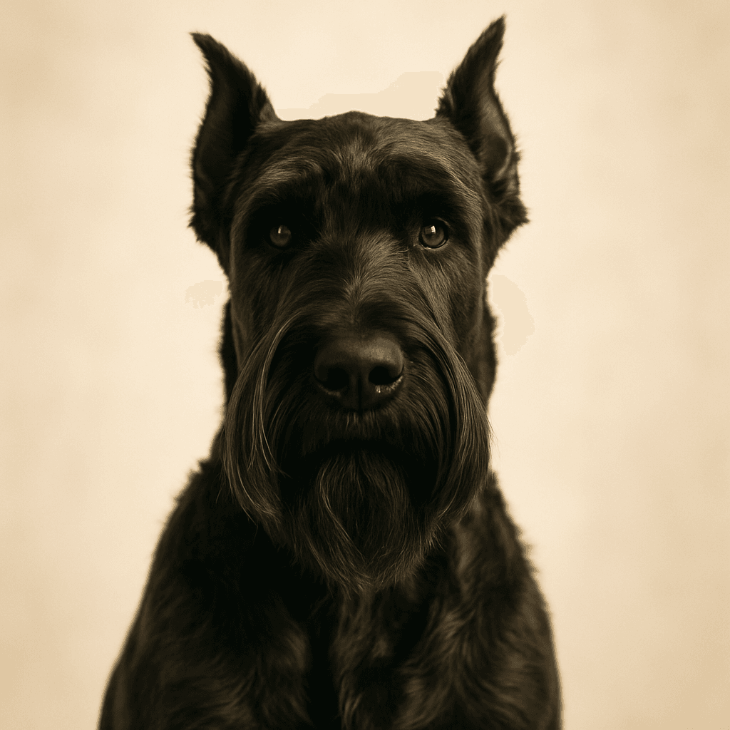 Giant Schnauzer front view