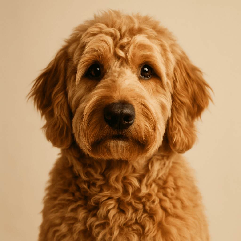 Goldendoodle front view