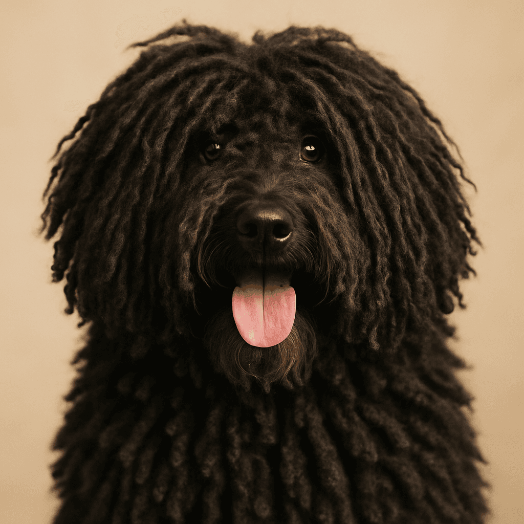 Hungarian Puli front view