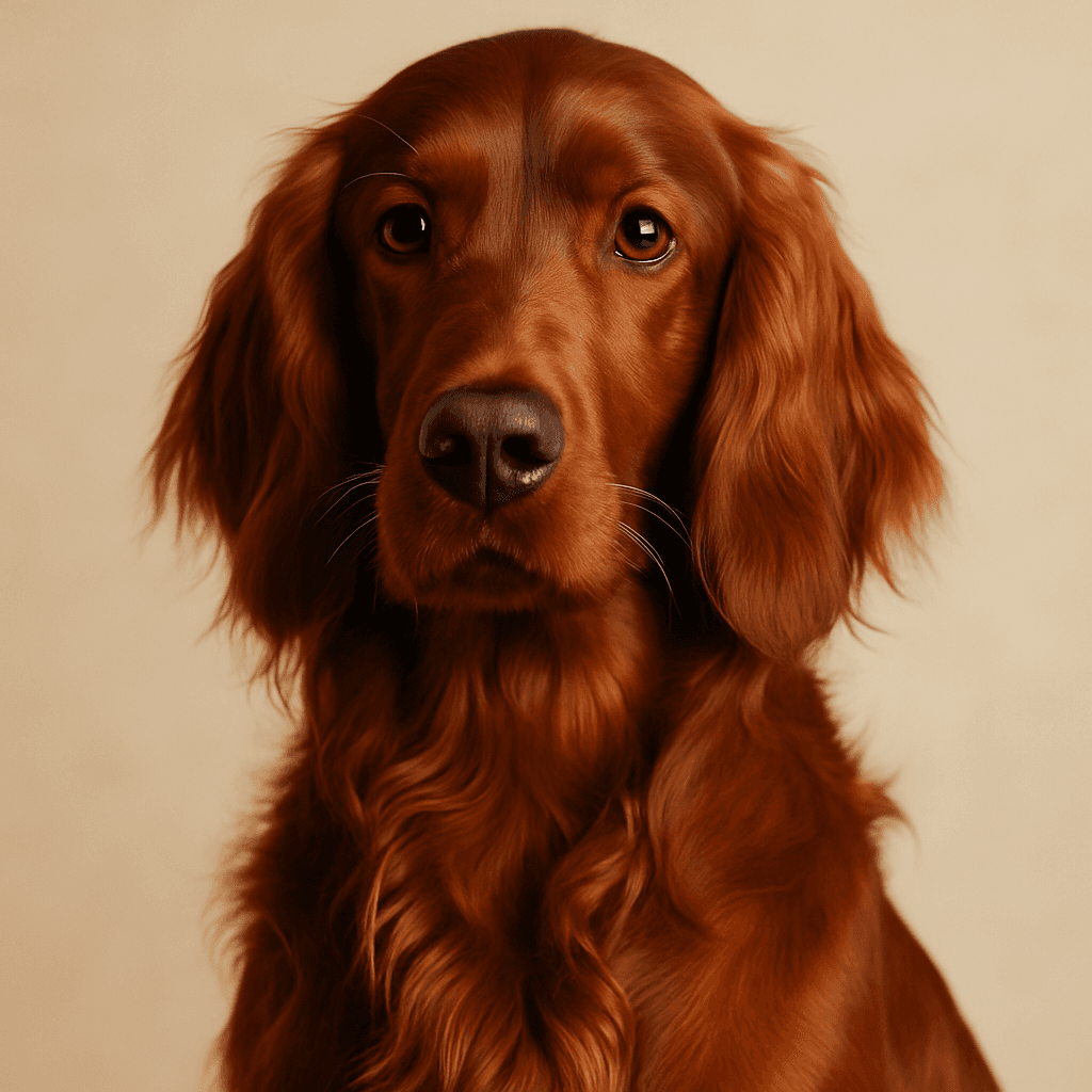 Irish Setter front view