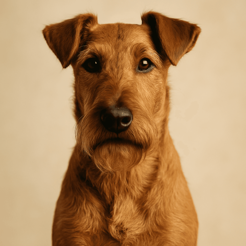 Irish Terrier front view