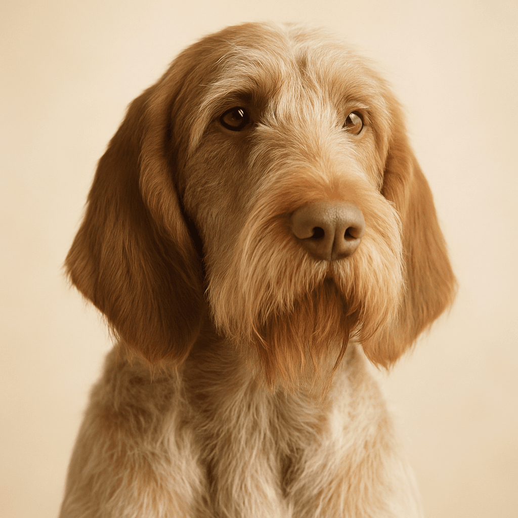 Italian Spinone front view