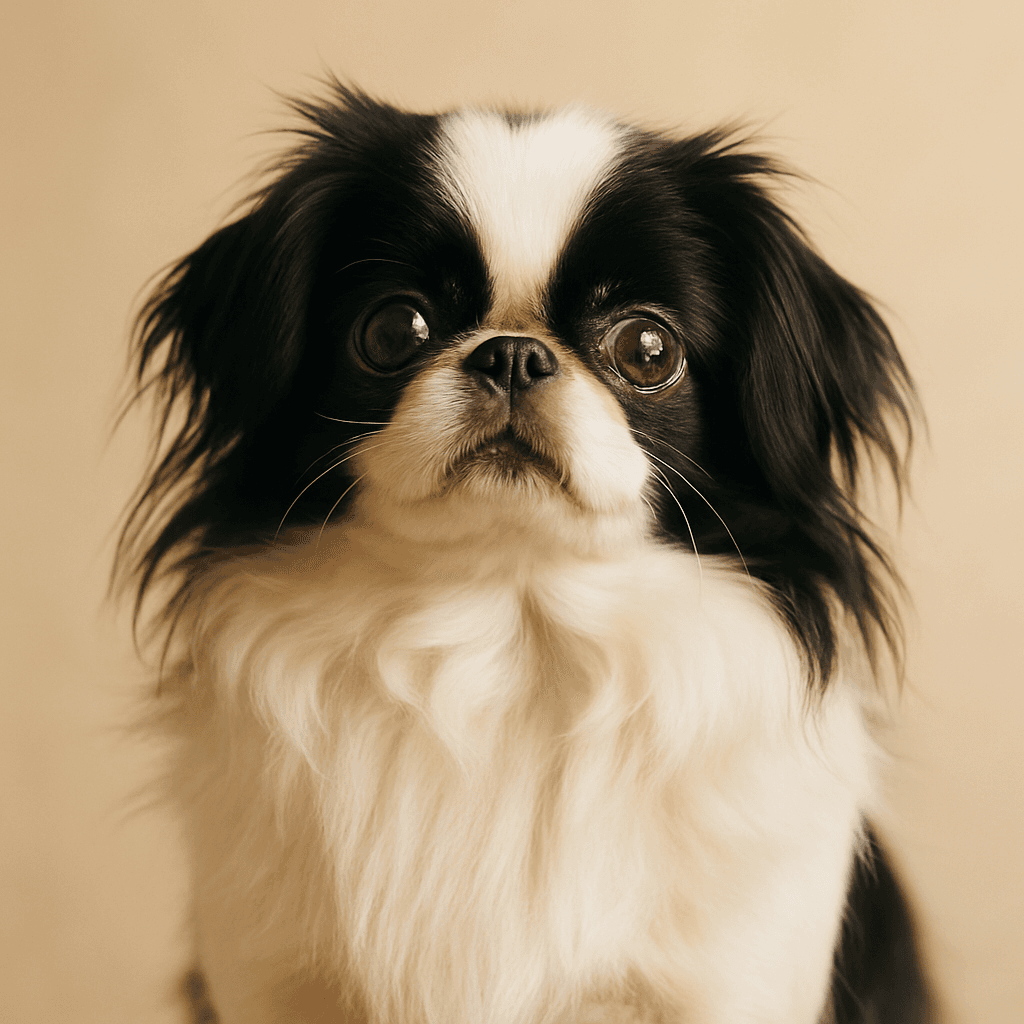 Japanese Chin front view