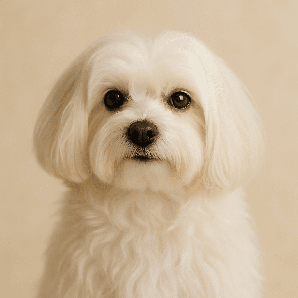Maltese front view