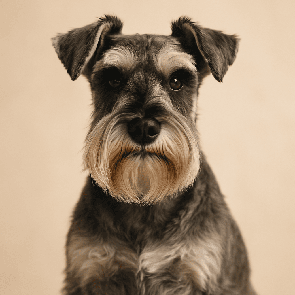 Miniature Schnauzer front view