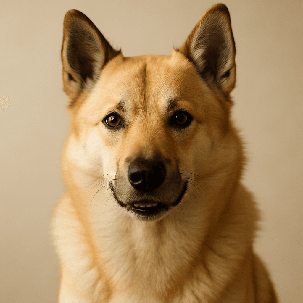 Norwegian Buhund front view