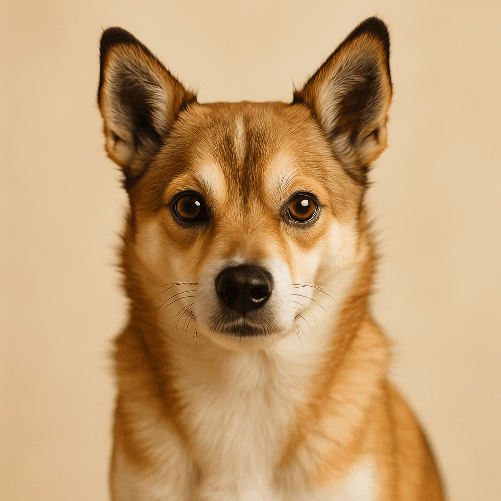 Norwegian Lundehund front view
