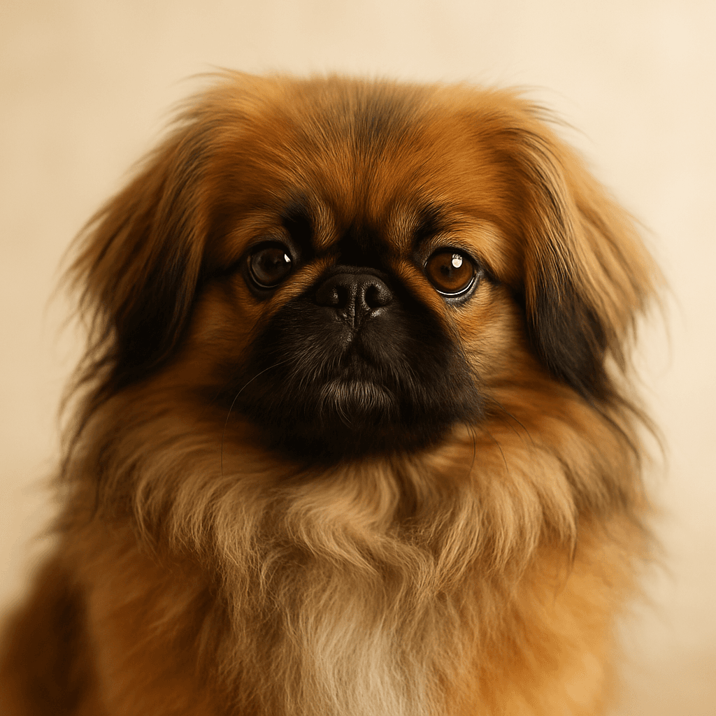Pekingese front view