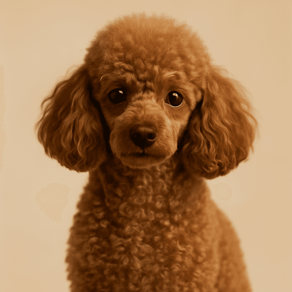 Poodle (Miniature) front view