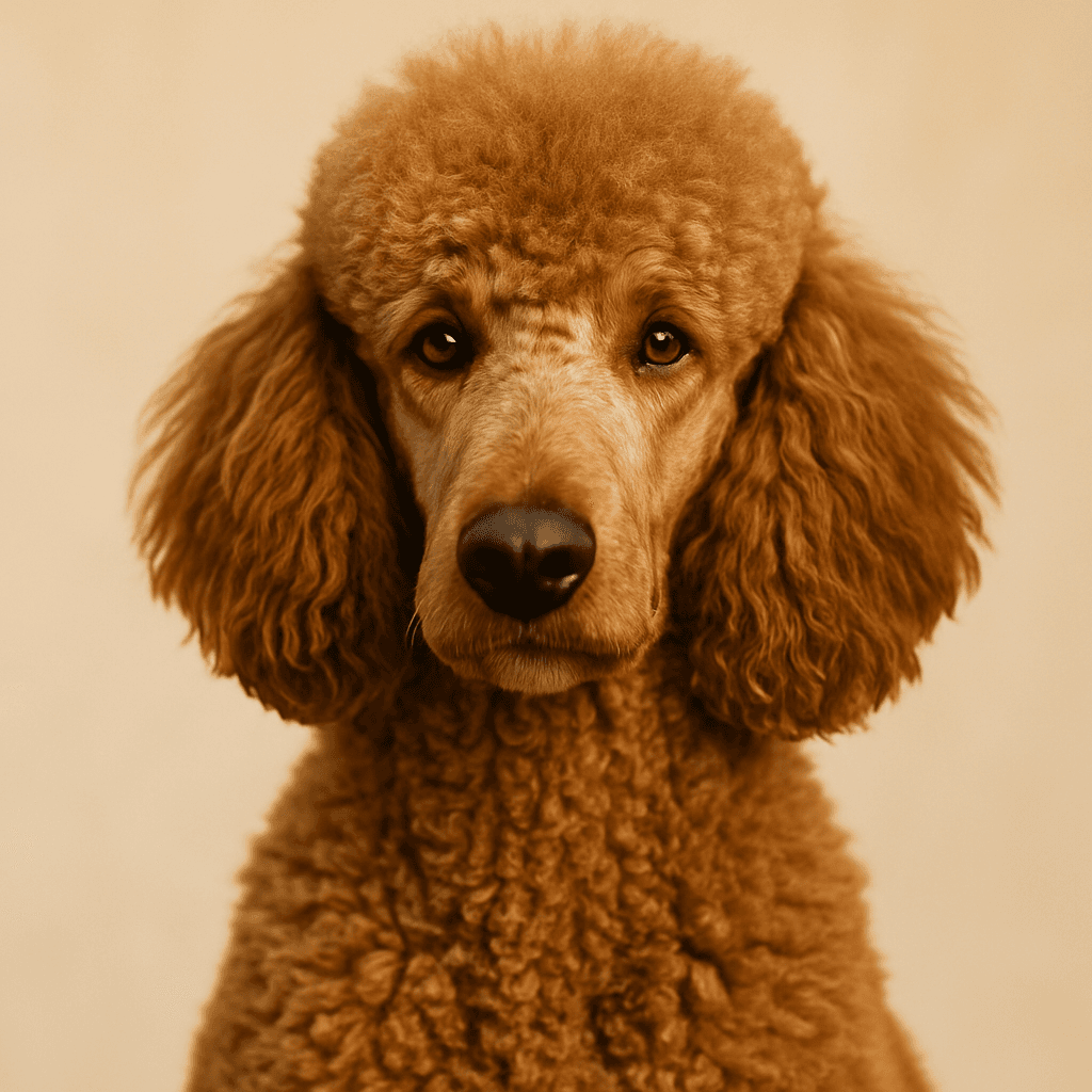 Poodle (Standard) front view