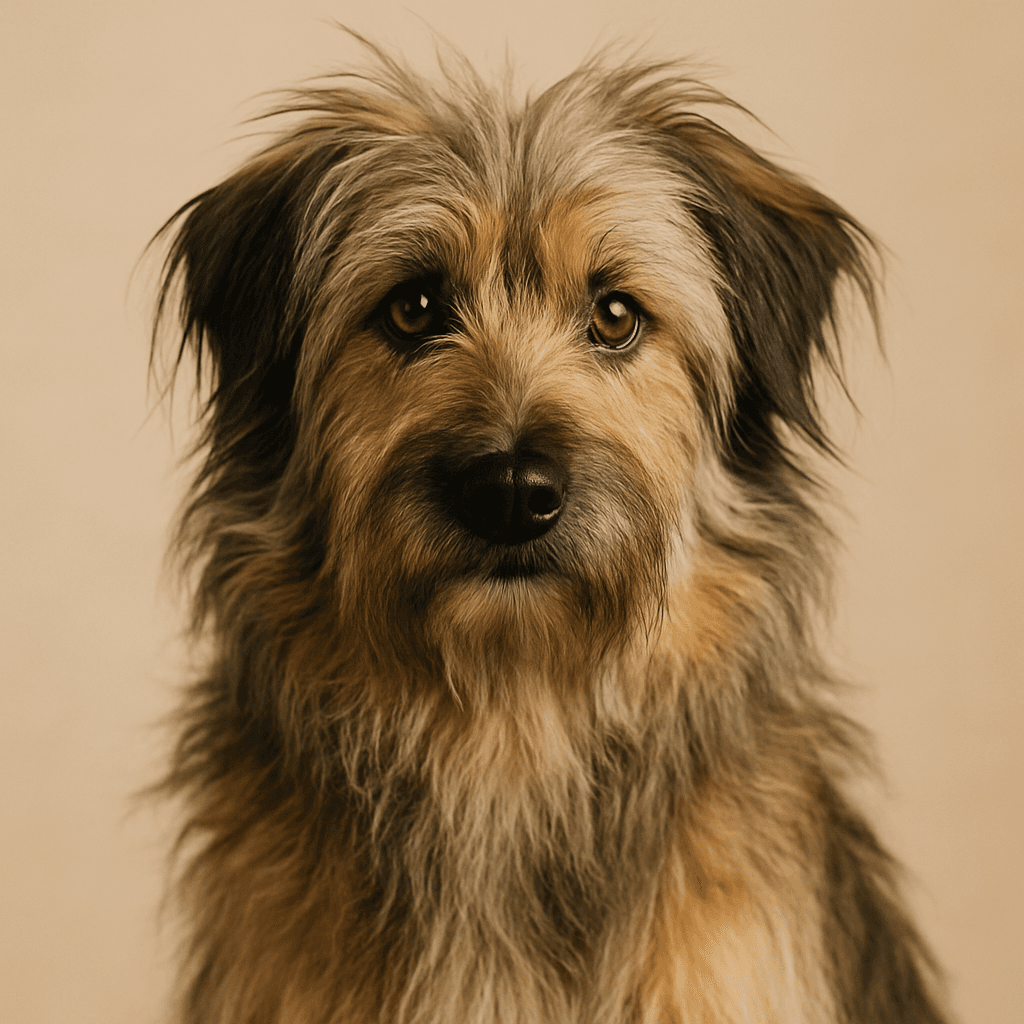 Pyrenean Sheepdog front view