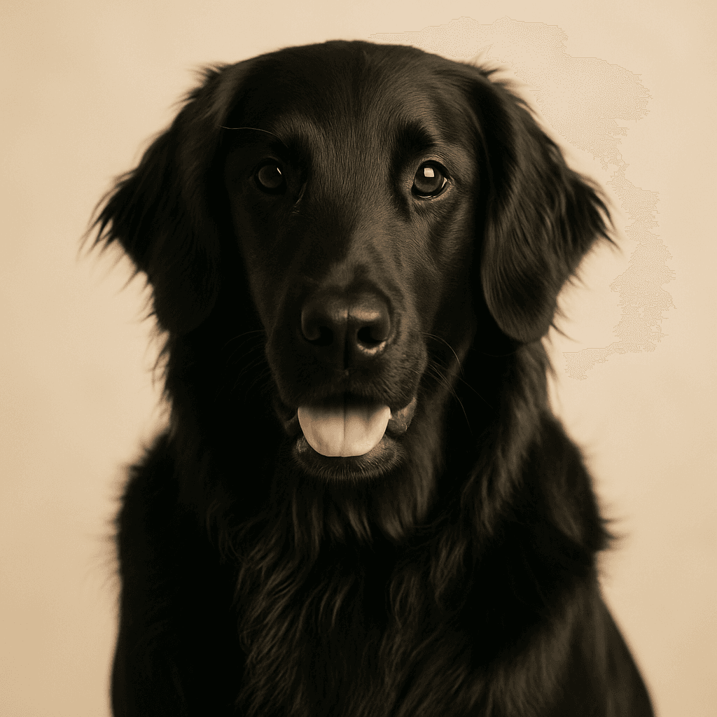 Retriever (Flat Coated) front view