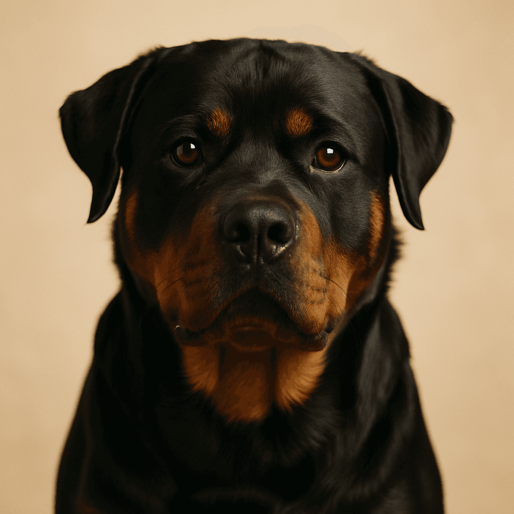 Rottweiler front view