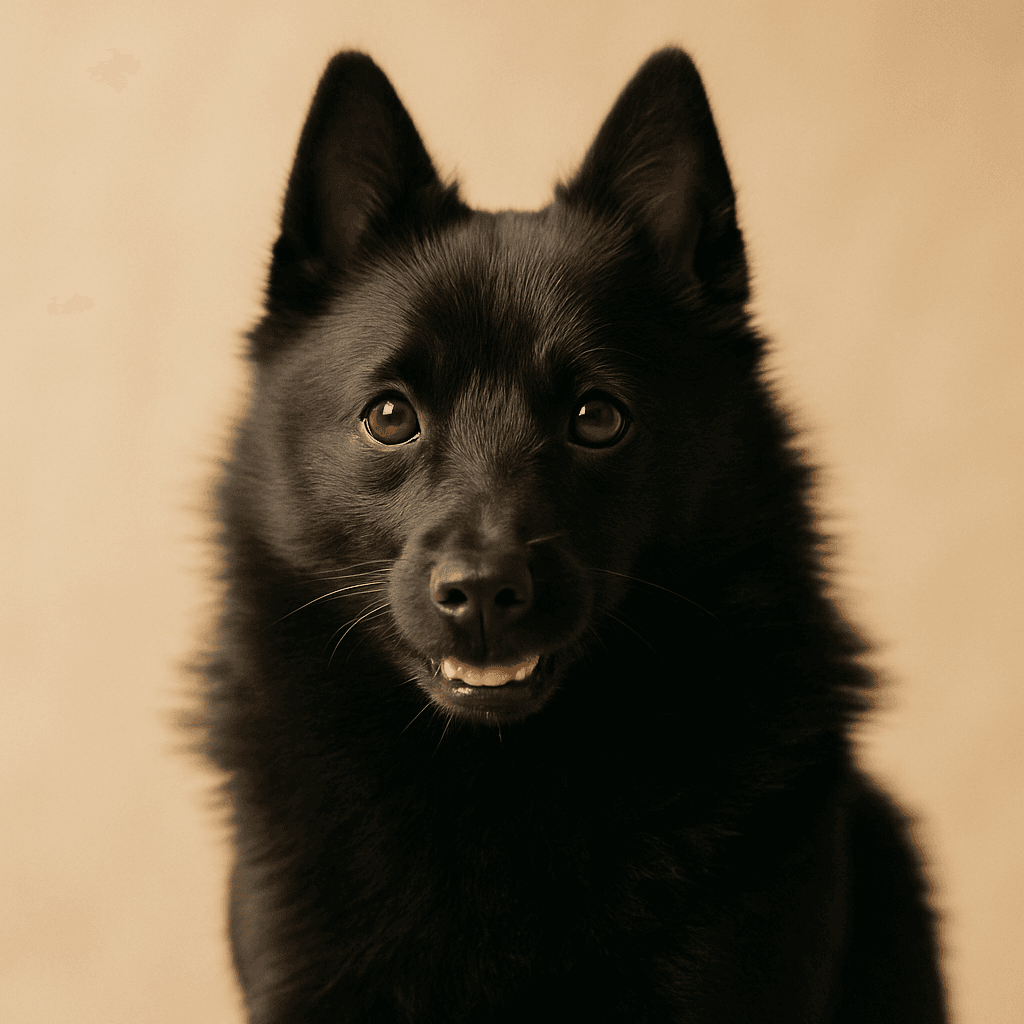 Schipperke front view