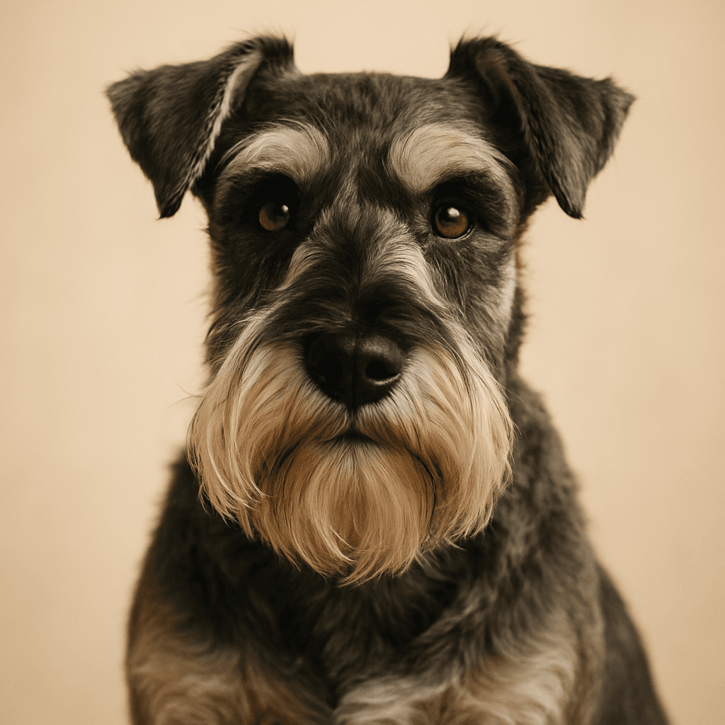 Schnauzer front view