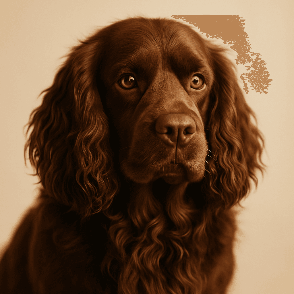 Spaniel (Sussex) front view