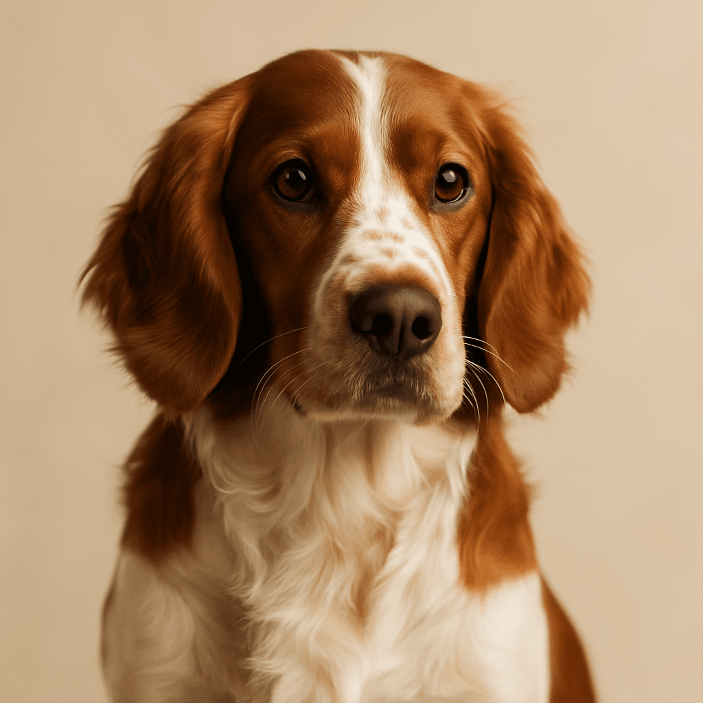 Spaniel (Welsh Springer) front view