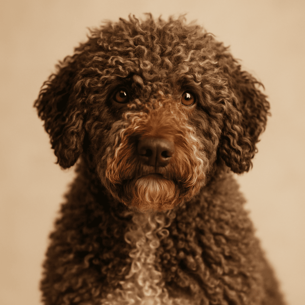 Spanish Water Dog front view