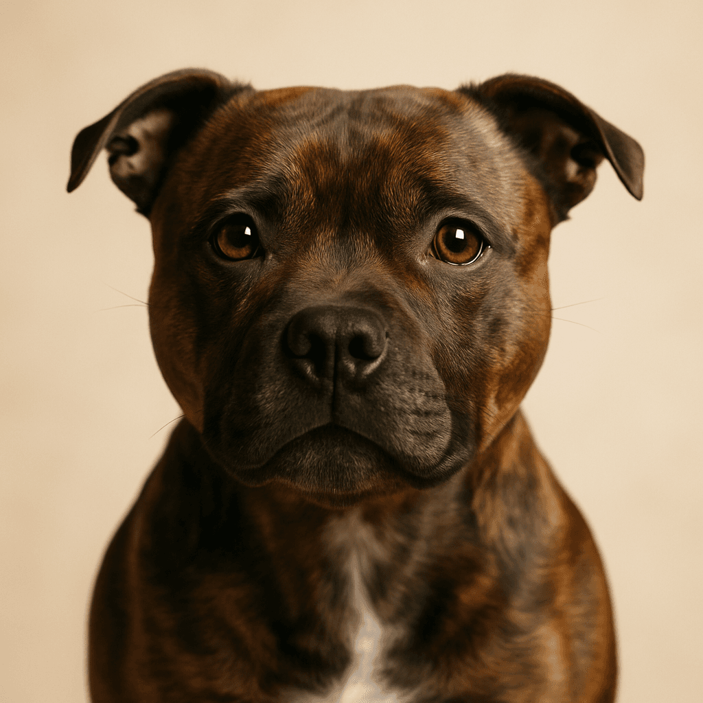 Staffordshire Bull Terrier front view