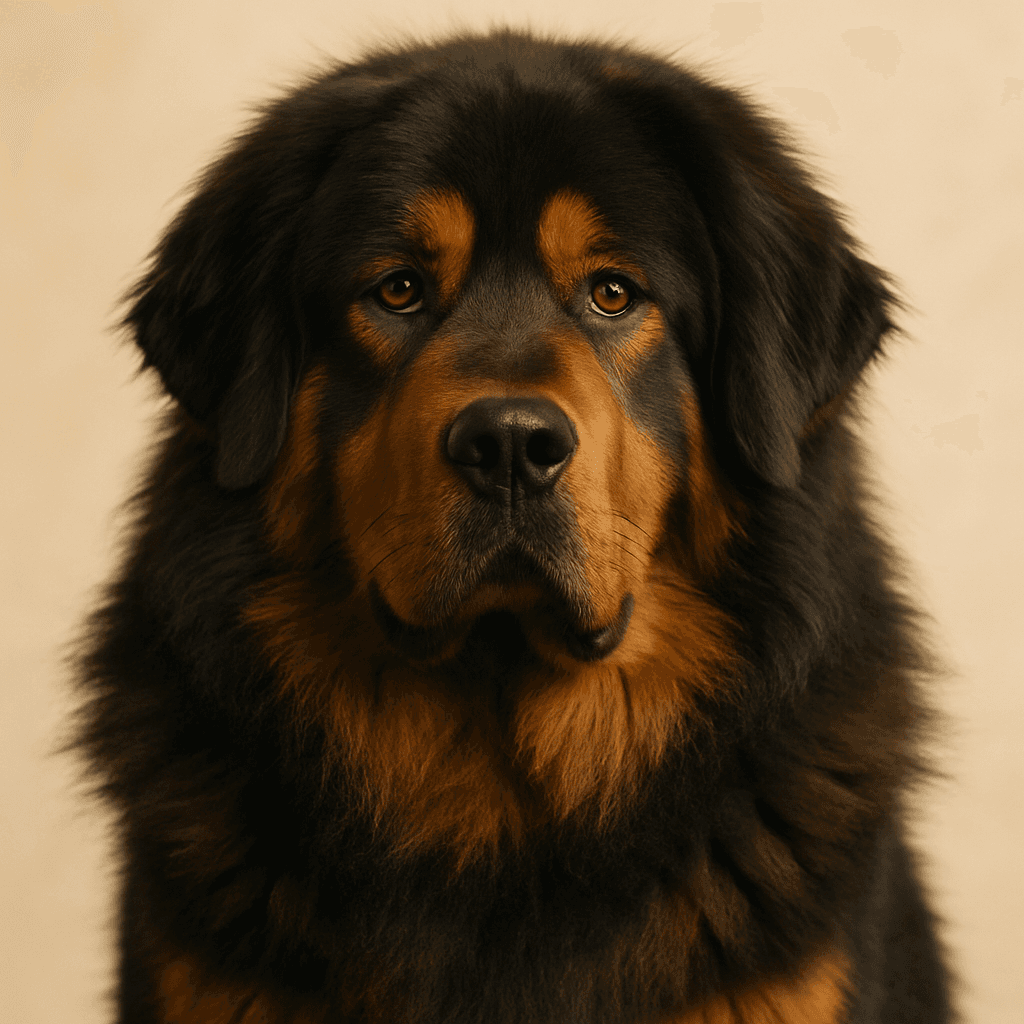 Tibetan Mastiff front view