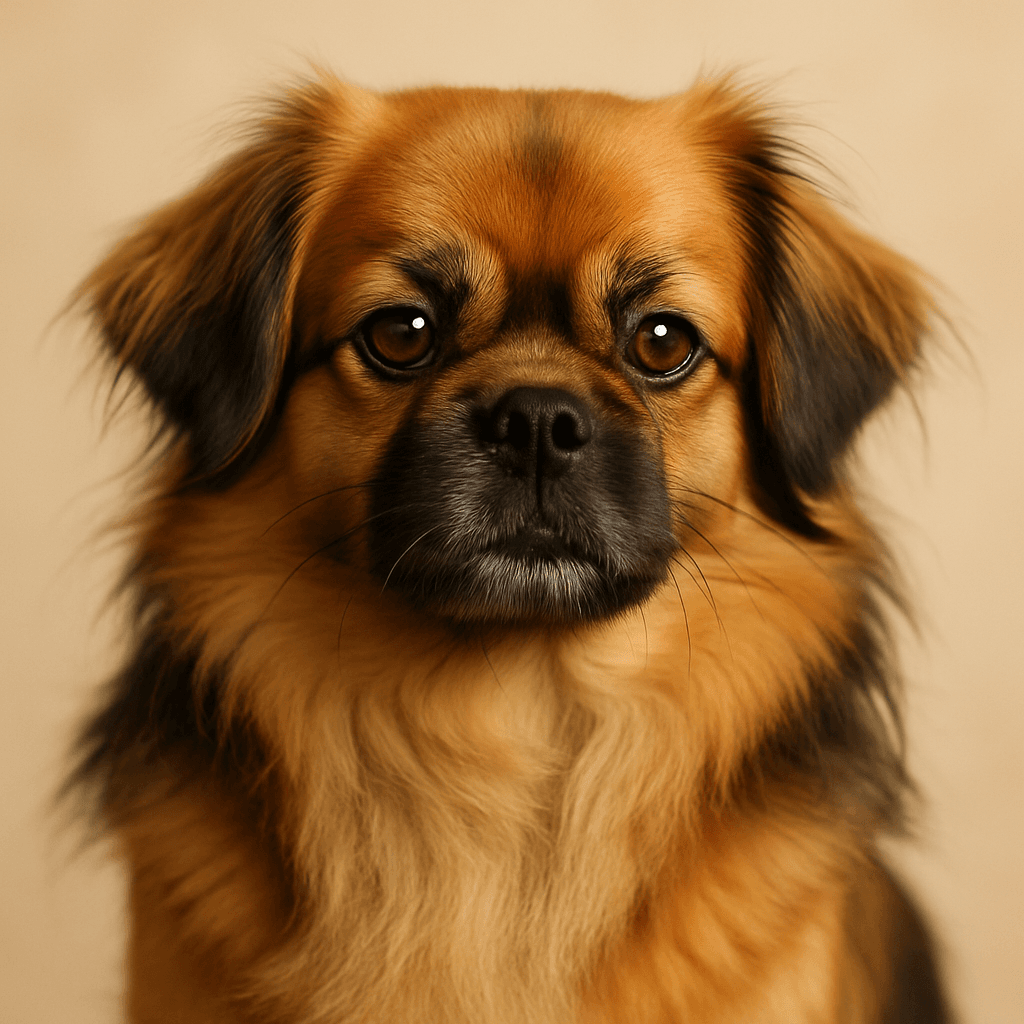 Tibetan Spaniel front view