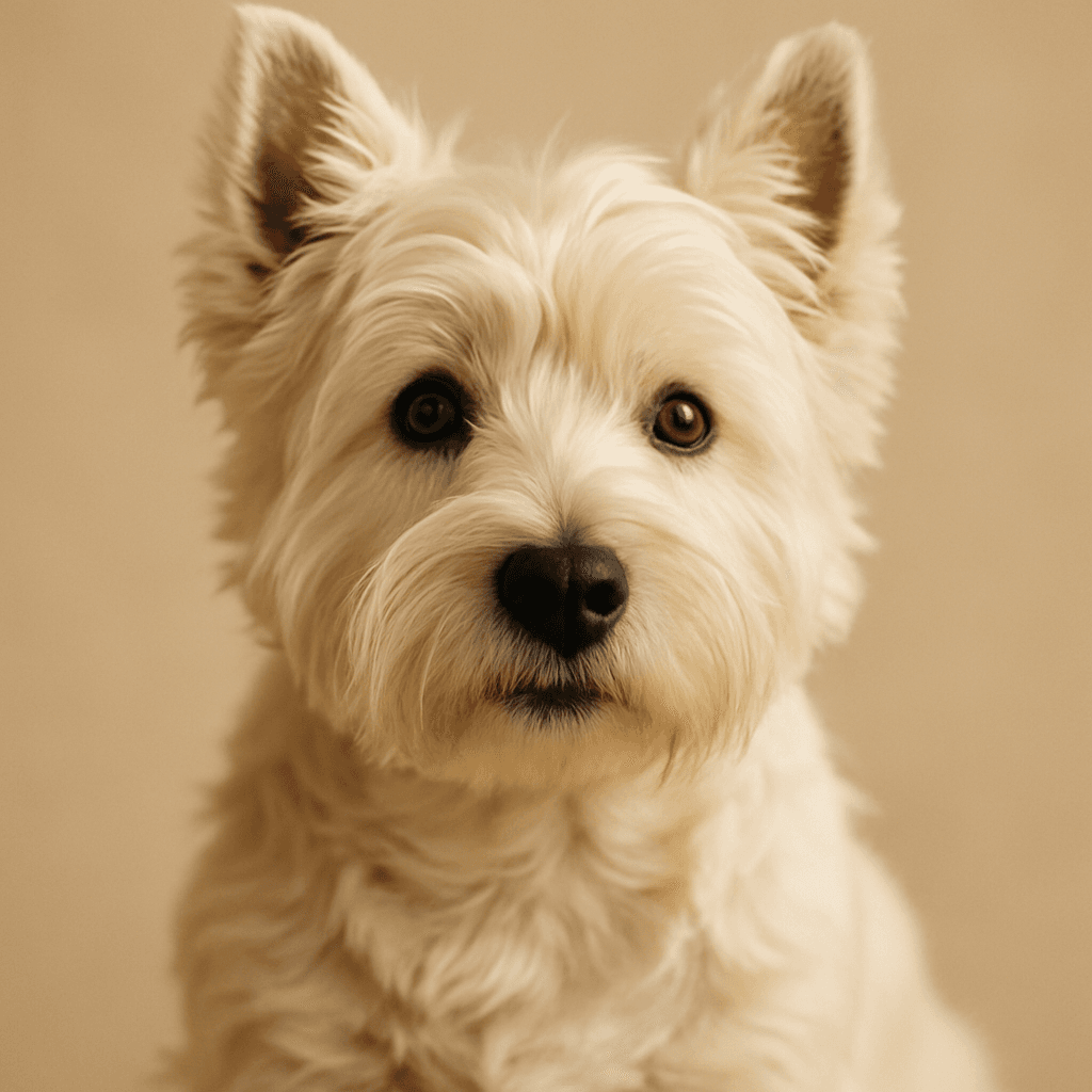 West Highland White Terrier front view