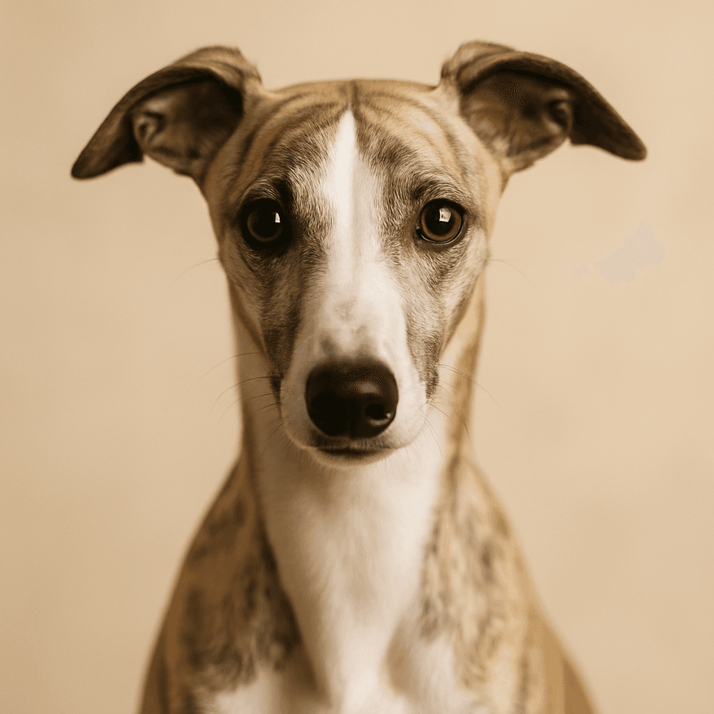 Whippet front view