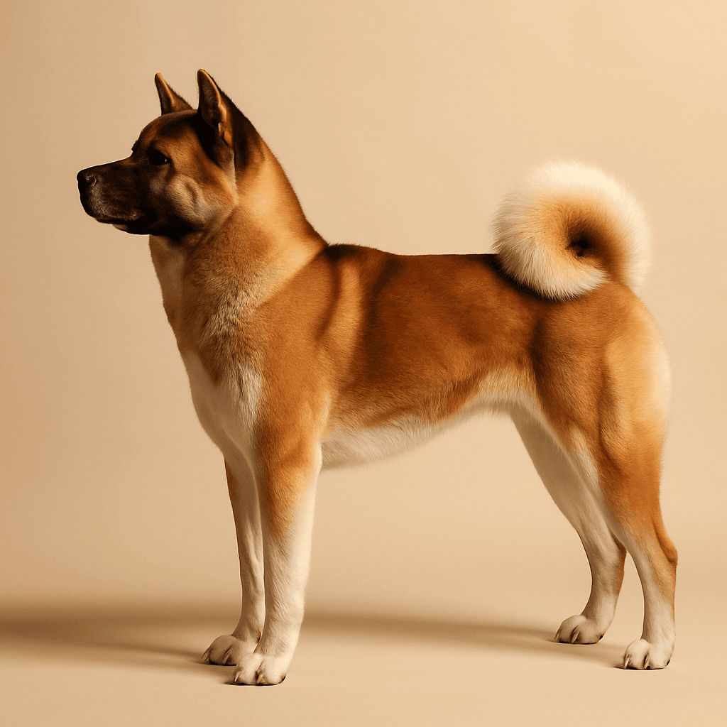 Akita side view