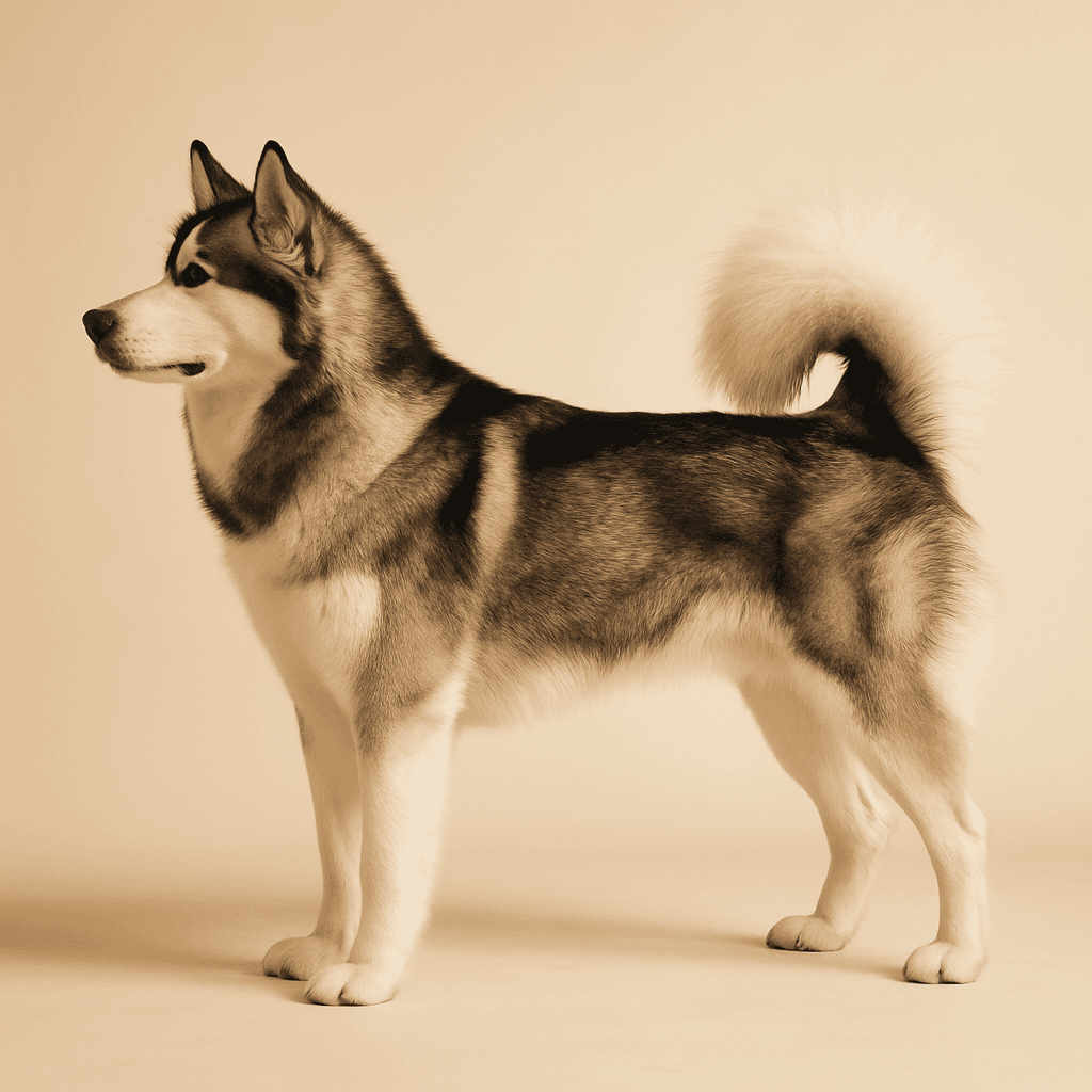 Alaskan Malamute side view