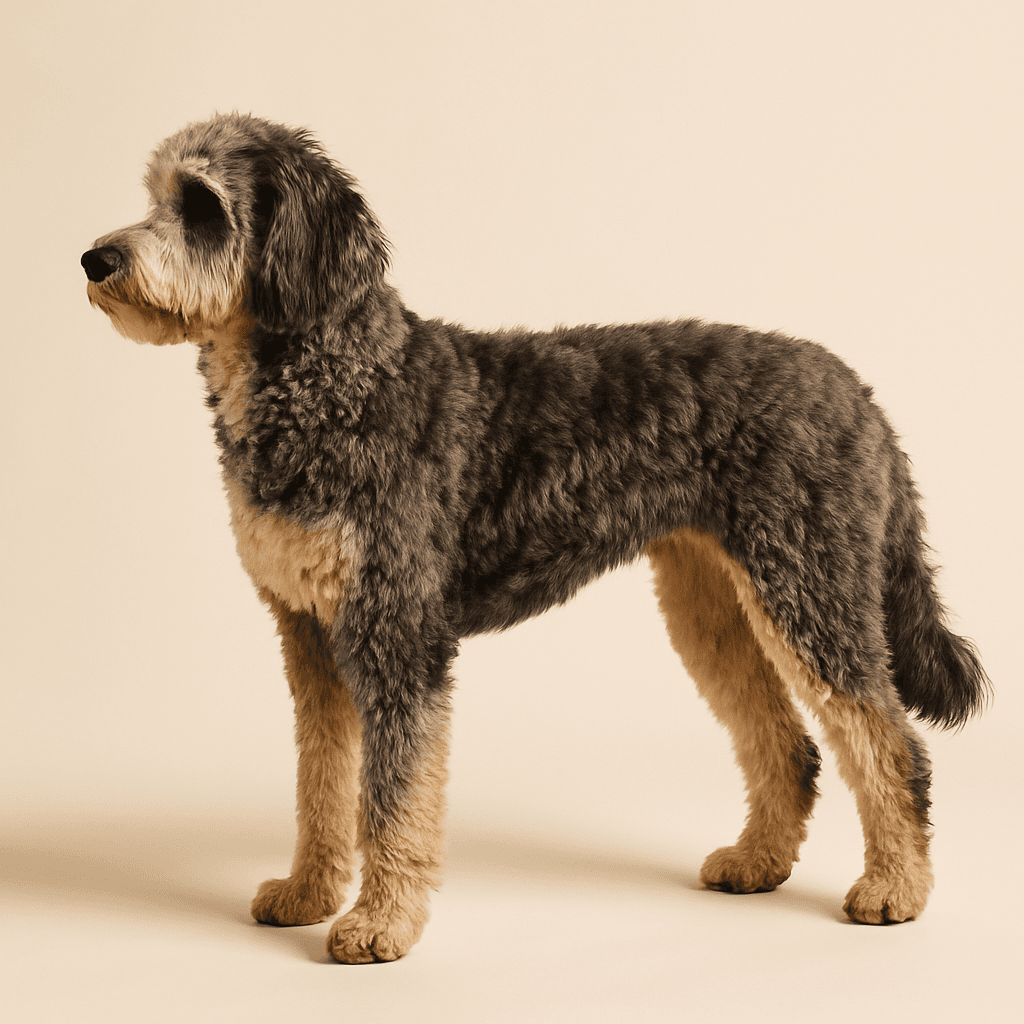 Aussiedoodle side view