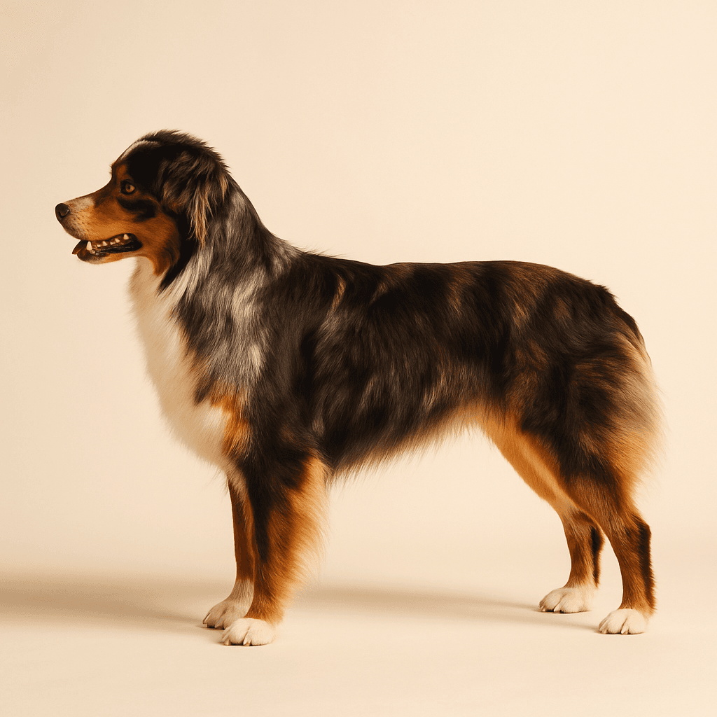 Australian Shepherd side view
