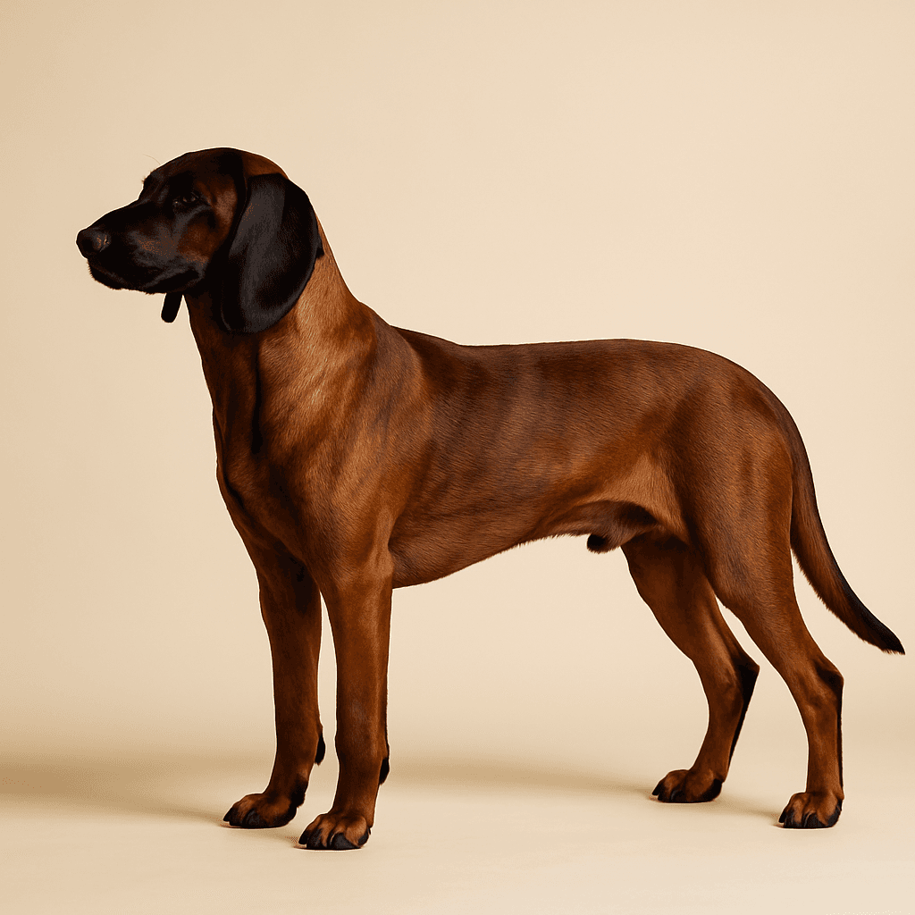 Bavarian Mountain Scent Hound side view