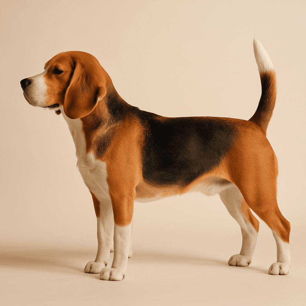 Beagle side view