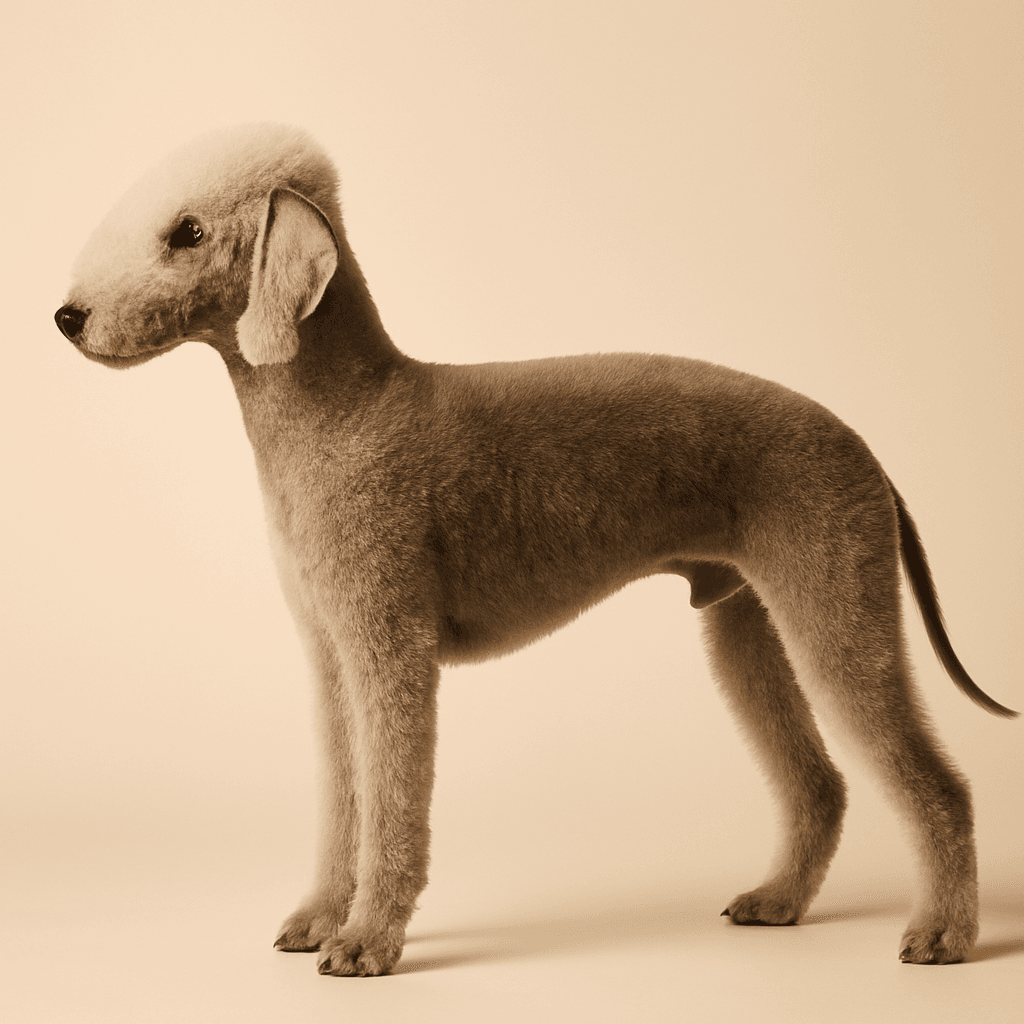 Bedlington Terrier side view