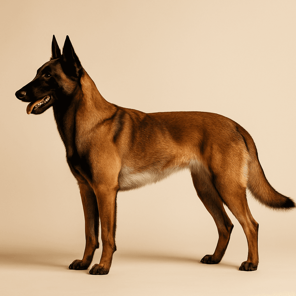 Belgian Shepherd Dog (Malinois) side view