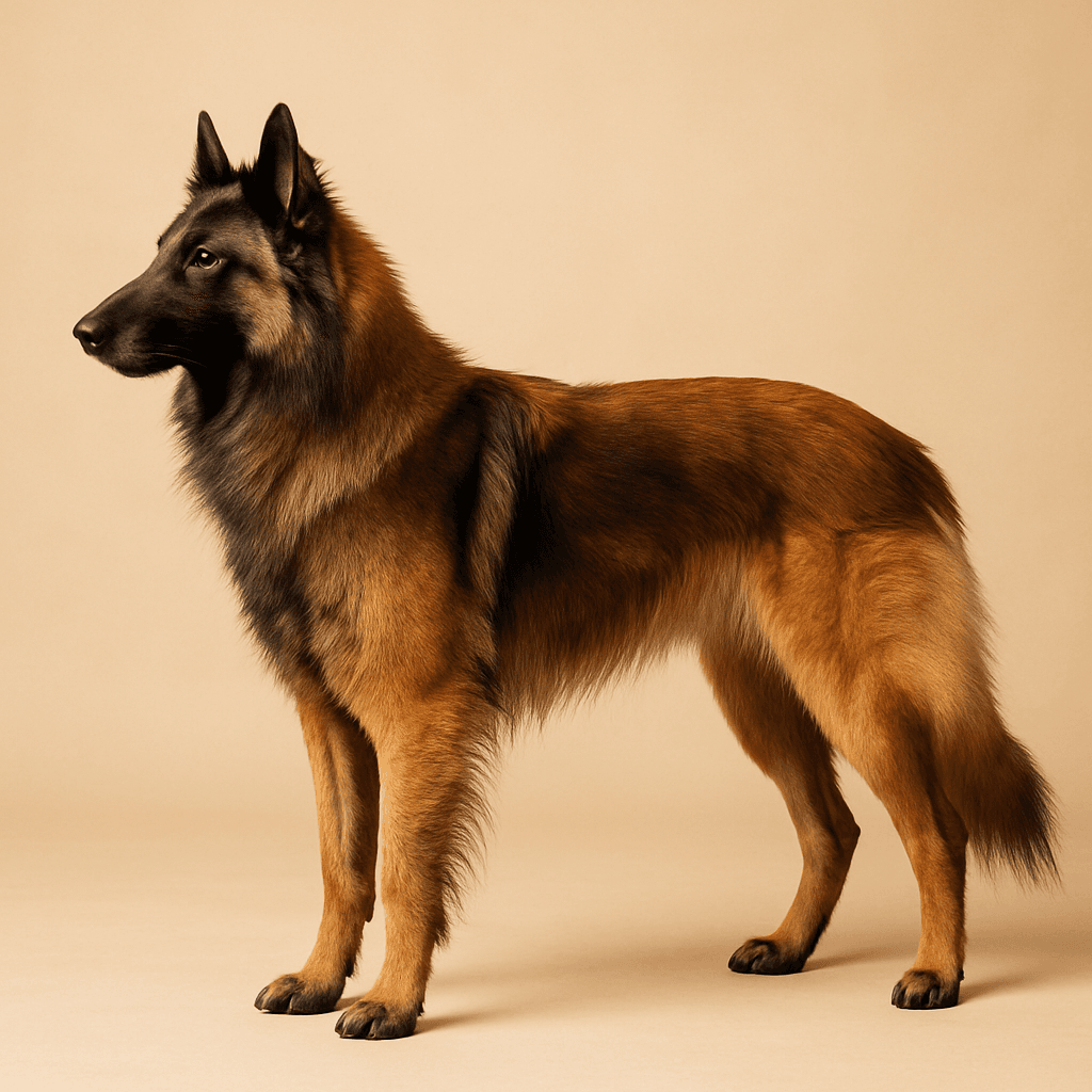 Belgian Shepherd Dog (Tervuren) side view