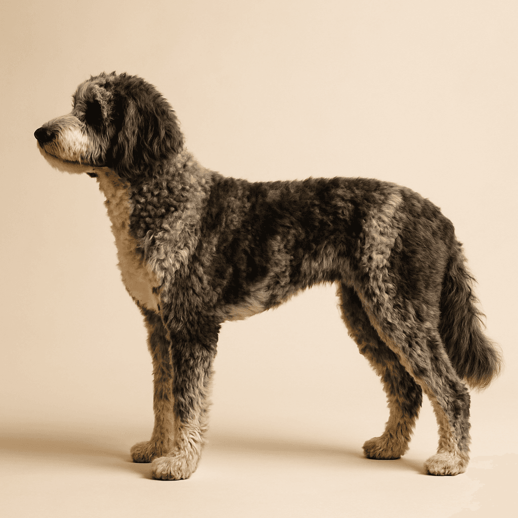 Bordoodle side view
