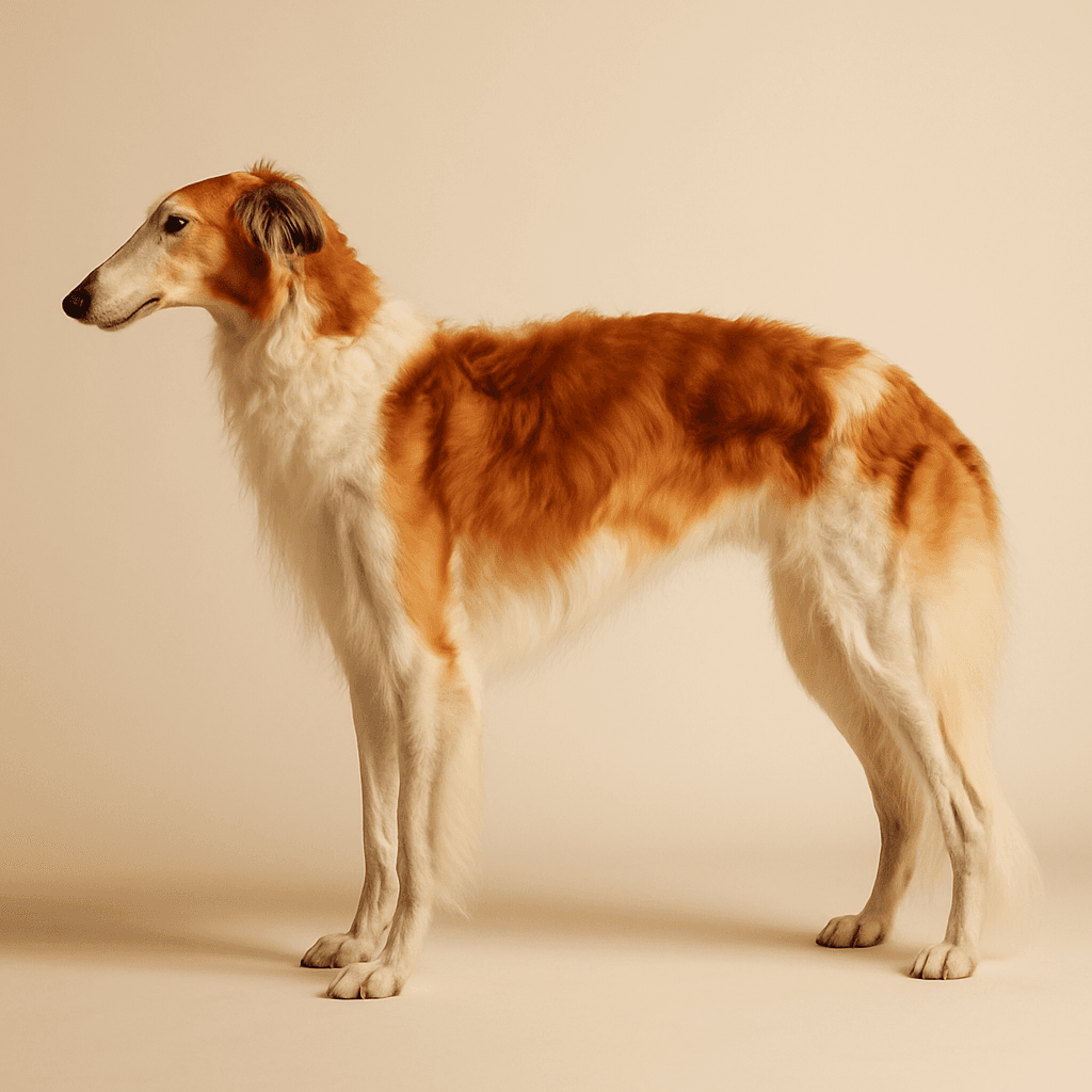 Borzoi side view