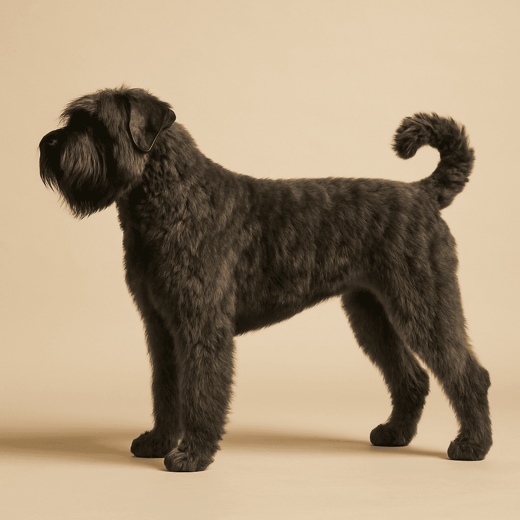Bouvier des Flandres side view