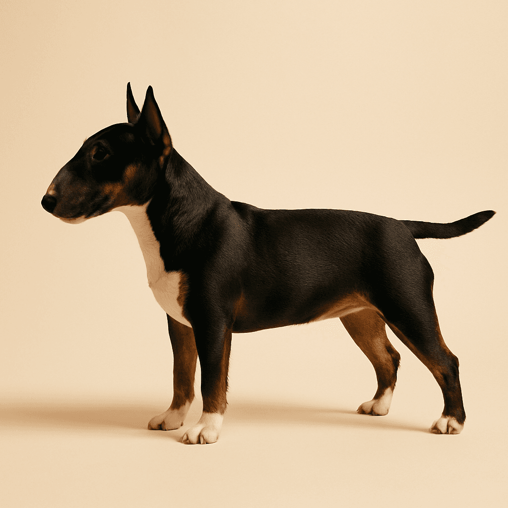 Bull Terrier (Miniature) side view