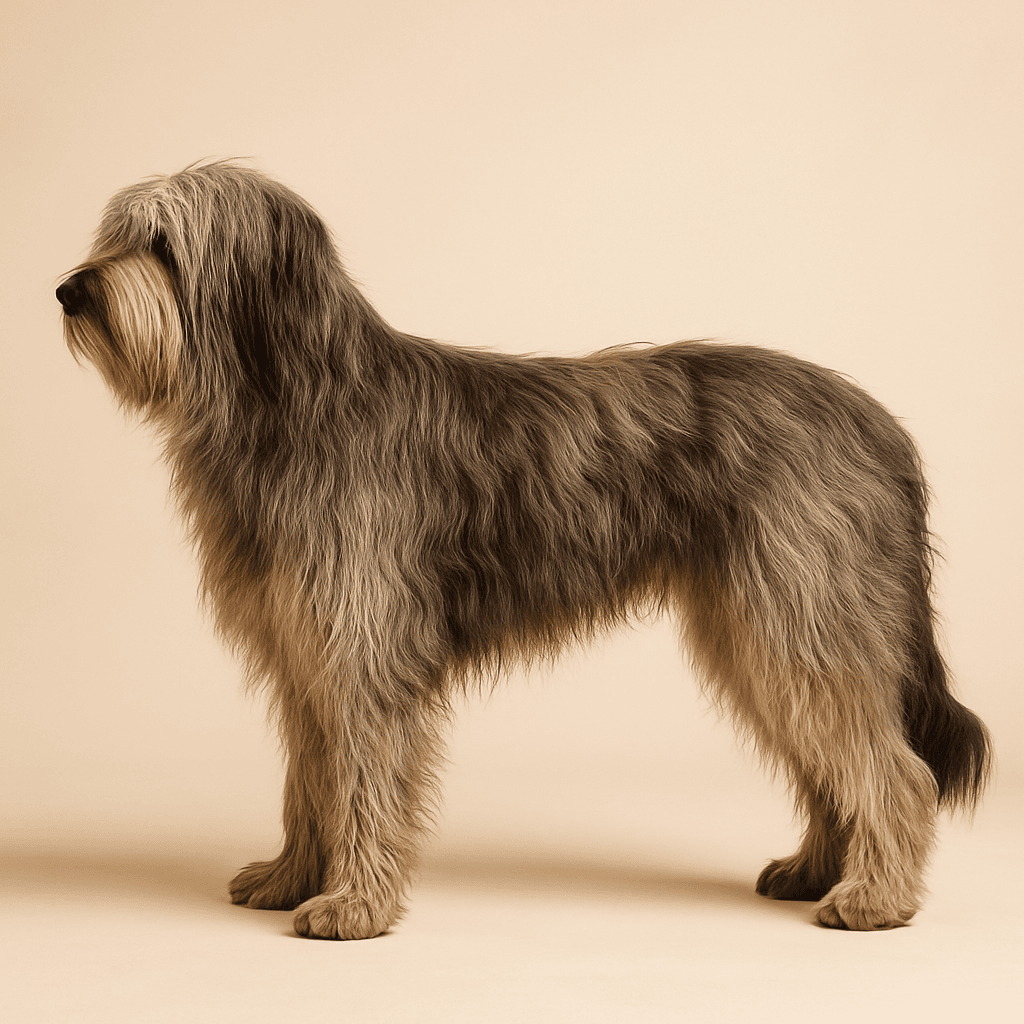 Catalonian Sheepdog side view
